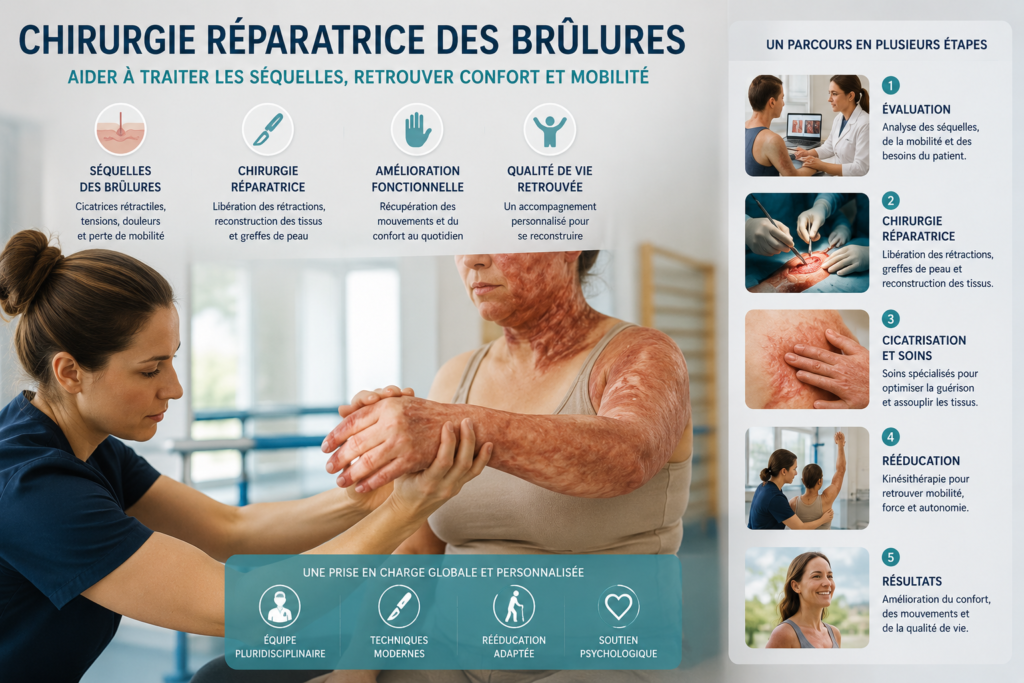 chirurgie reparatrice brulures